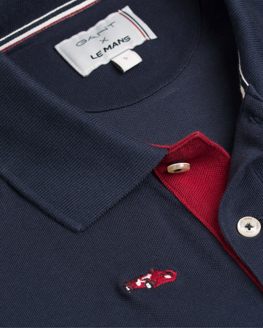 Heren | Polo's | GANT | Le Mans Woven Cars Polo Evening Blue