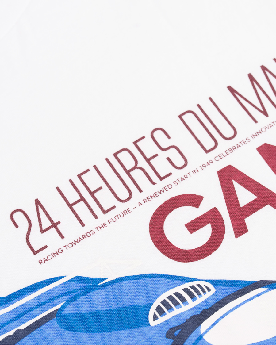 Homme | T-shirts | GANT | Le Mans Car Print Tee White
