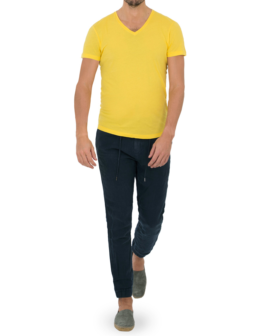 Homme | T-shirts | Orlebar Brown | Ob V-neck Tee Sunshine