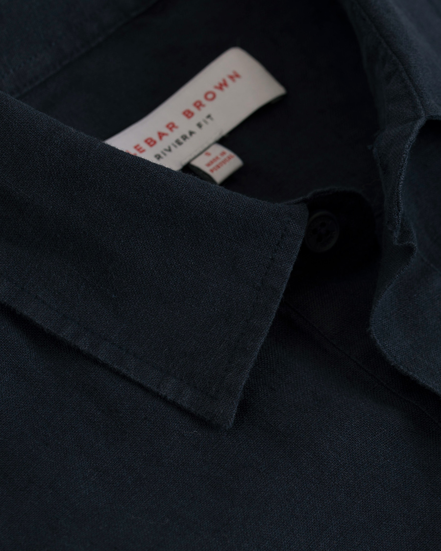 Homme | Chemises | Orlebar Brown | Ridley Riviera Popover Shirt Navy
