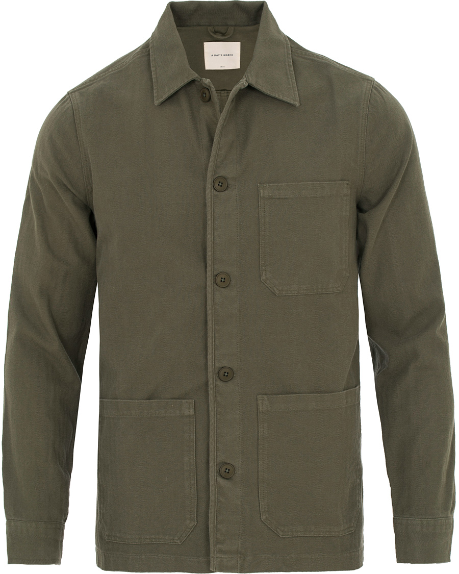 Homme | Manteaux Et Vestes | A Day's March | Overshirt Green