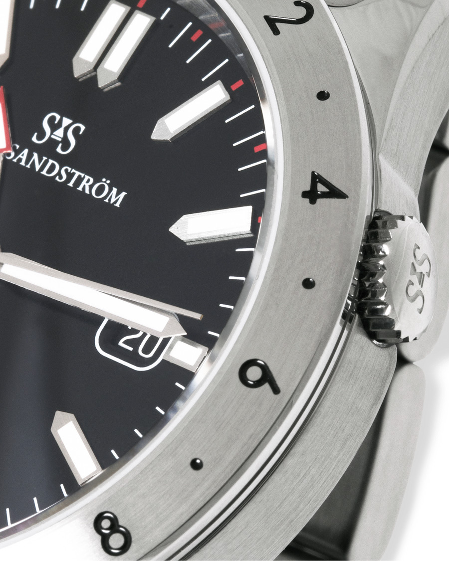 Homme | Sjöö Sandström Royal Steel Worldtimer 41mm Black with Steel | Sjöö Sandström | Royal Steel Worldtimer 41mm Black with Steel