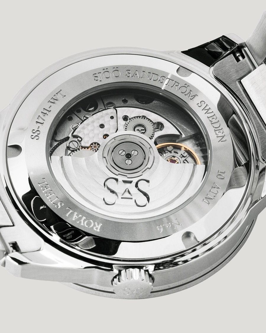 Homme | Sjöö Sandström Royal Steel Worldtimer 41mm Black with Steel | Sjöö Sandström | Royal Steel Worldtimer 41mm Black with Steel