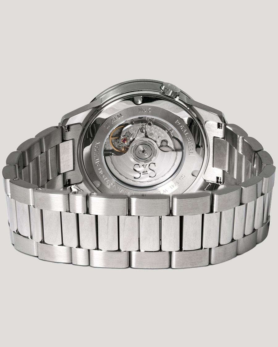 Homme | Sjöö Sandström Royal Steel Worldtimer 41mm Black with Steel | Sjöö Sandström | Royal Steel Worldtimer 41mm Black with Steel