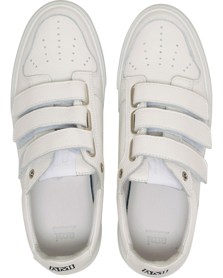 Homme | AMI Velcro Trainers White | AMI | Velcro Trainers White