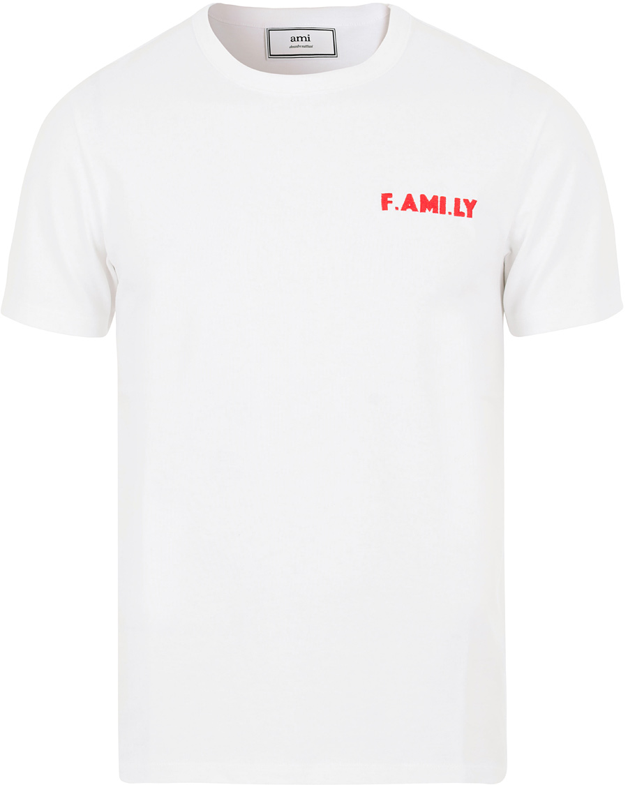 Homme | T-shirts | AMI | F.A M I.LY Crew Neck T-Shirt White