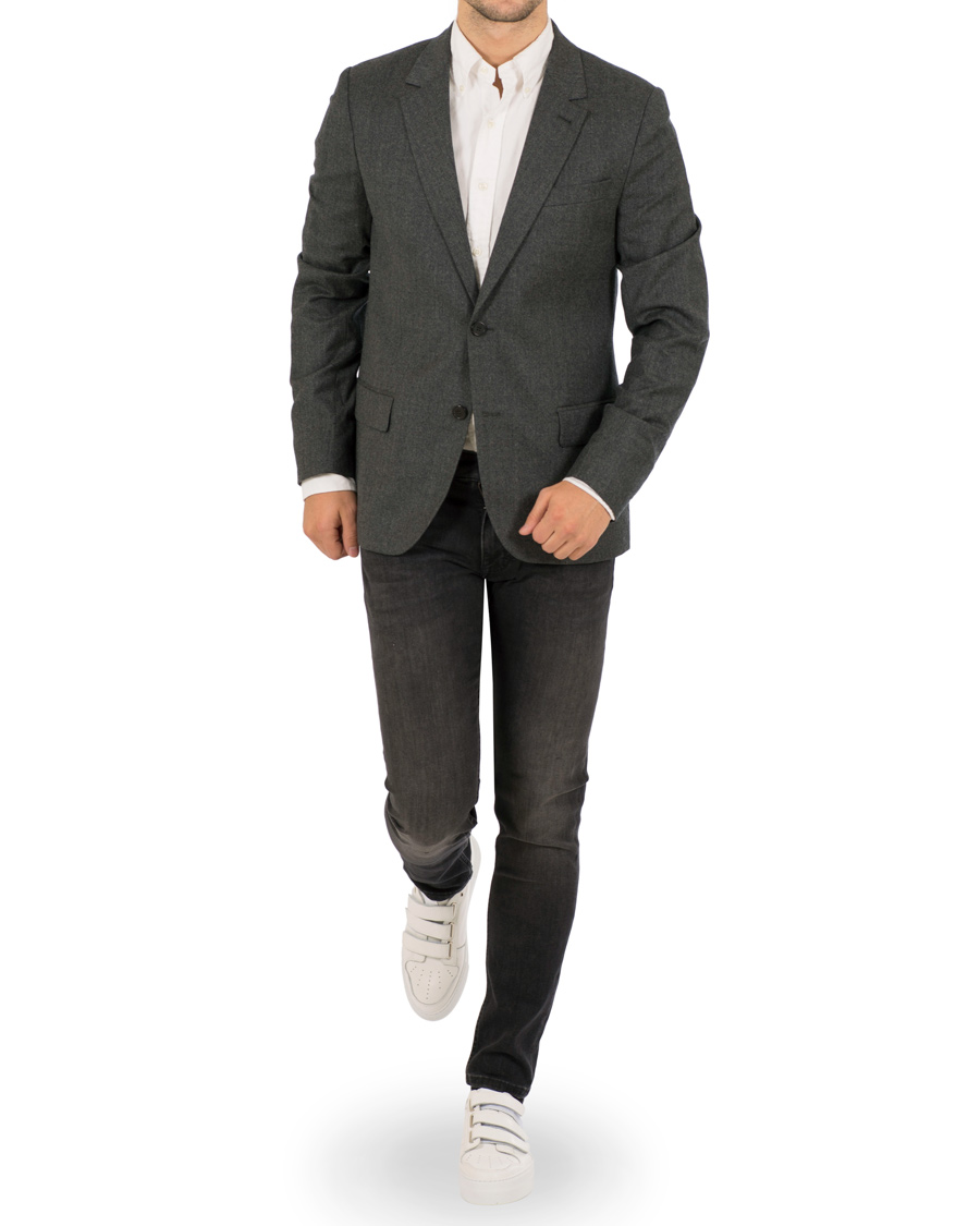 Homme | Blazers | AMI | Unlined Wool Jacket Anthracite