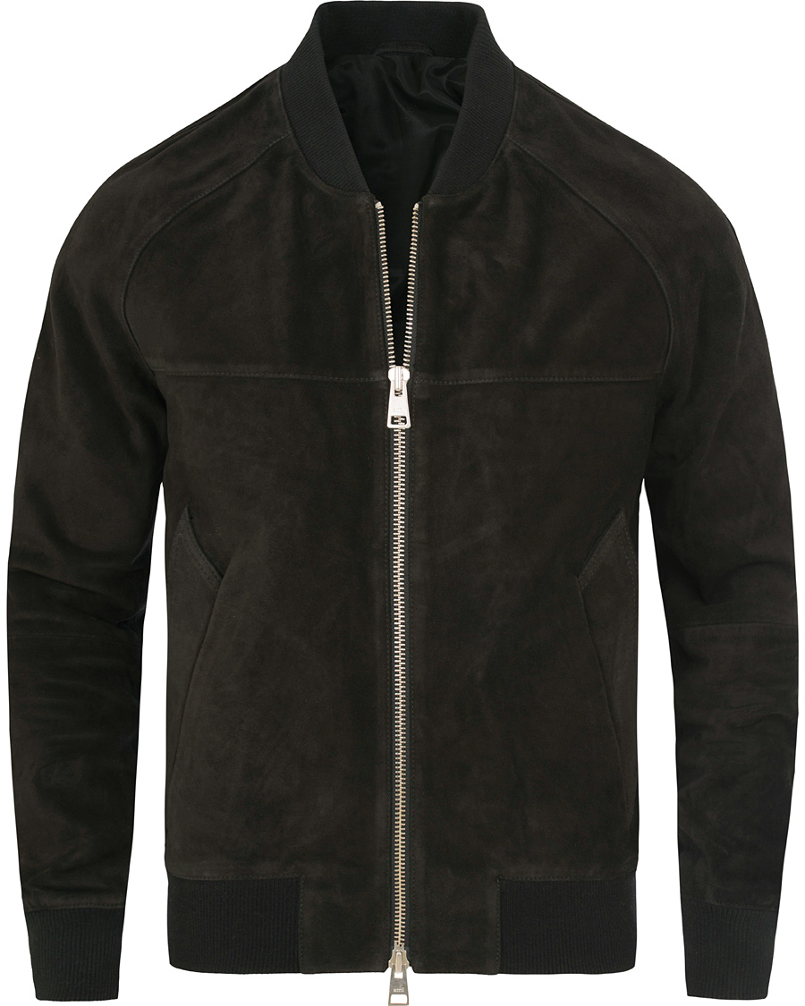 Homme | Manteaux Et Vestes | AMI | Suede Bomber Jacket Black