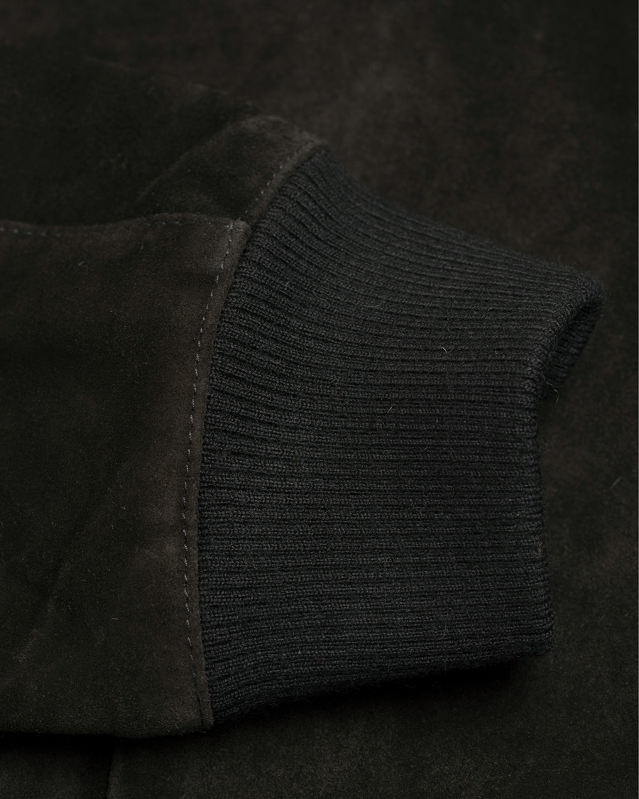 Homme | Manteaux Et Vestes | AMI | Suede Bomber Jacket Black