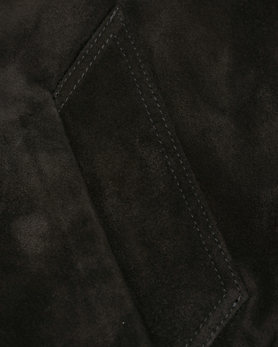 Homme | Manteaux Et Vestes | AMI | Suede Bomber Jacket Black
