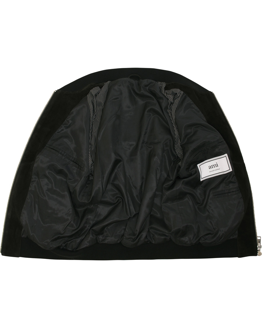 Homme | Manteaux Et Vestes | AMI | Suede Bomber Jacket Black
