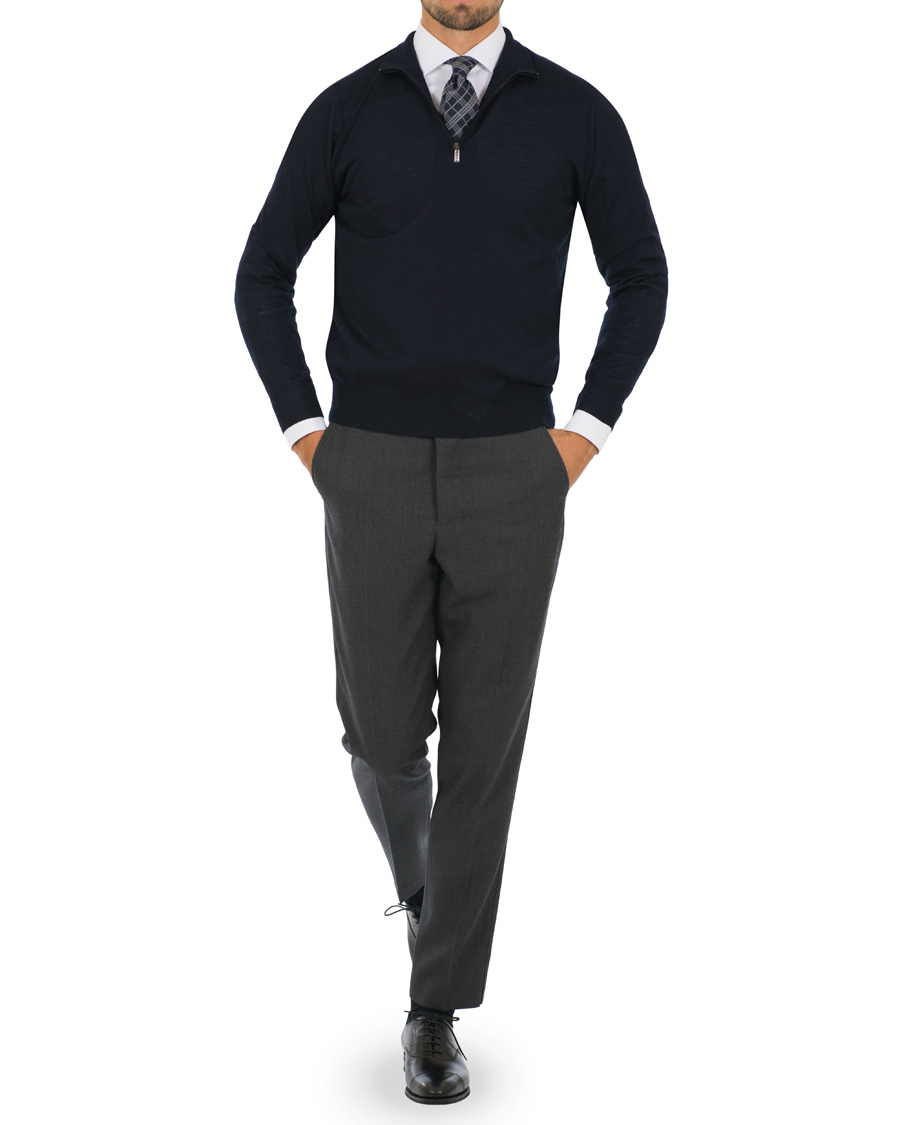 Homme | Pantalons | AMI | Carrot Fit Turn Up Trousers Grey