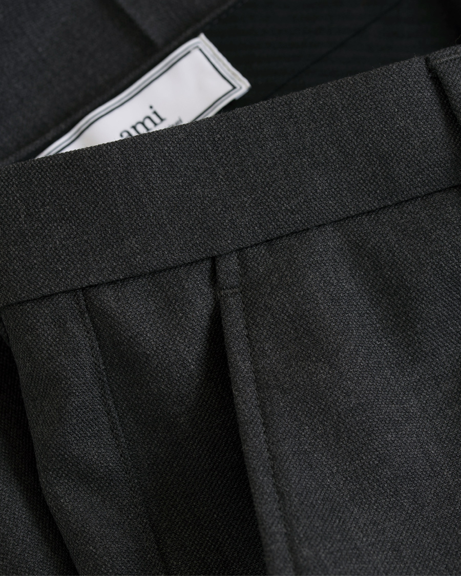 Homme | Pantalons | AMI | Carrot Fit Turn Up Trousers Grey