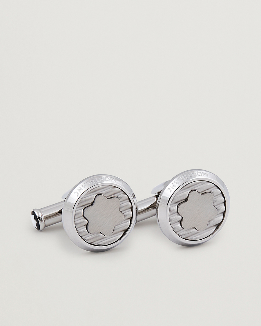 Homme | Montblanc Steel Cufflinks Corrugated Emblem | Montblanc | Steel Cufflinks Corrugated Emblem
