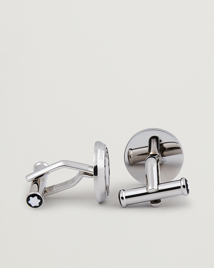 Homme | Montblanc Steel Cufflinks Corrugated Emblem | Montblanc | Steel Cufflinks Corrugated Emblem