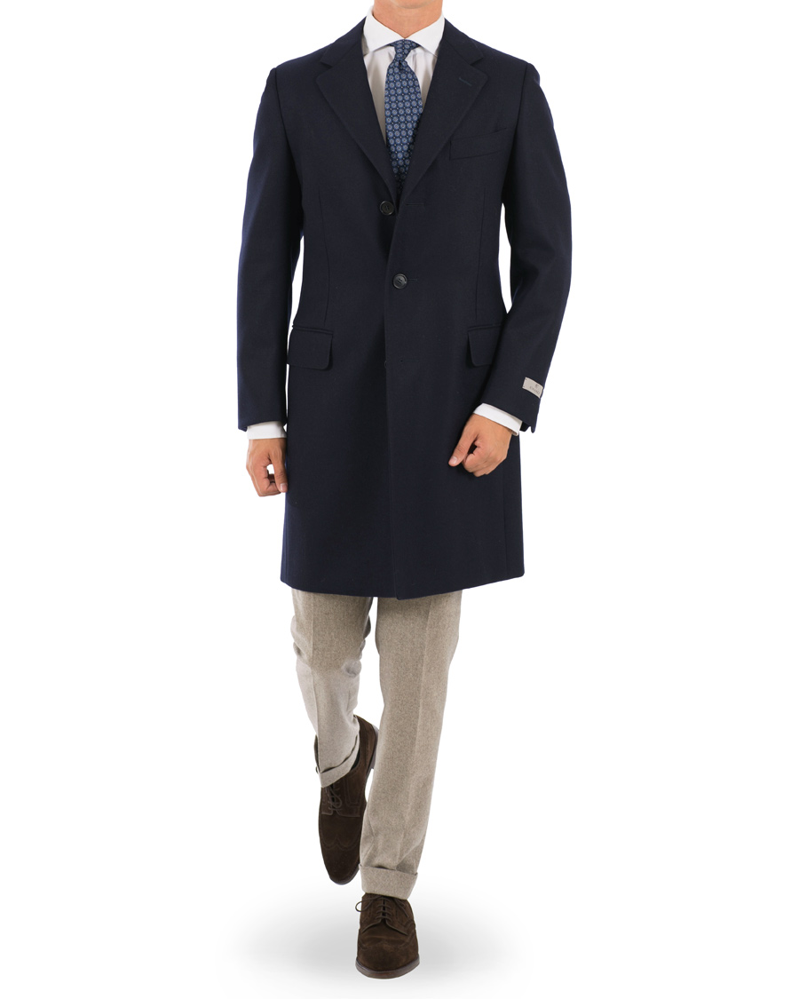 Homme | Manteaux Et Vestes | Canali | Wool Coat Navy