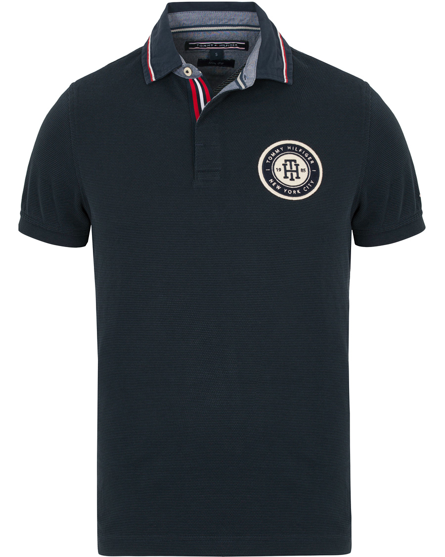 Heren | Polo's | Tommy Hilfiger | Carl Logo Polo Sky Captain