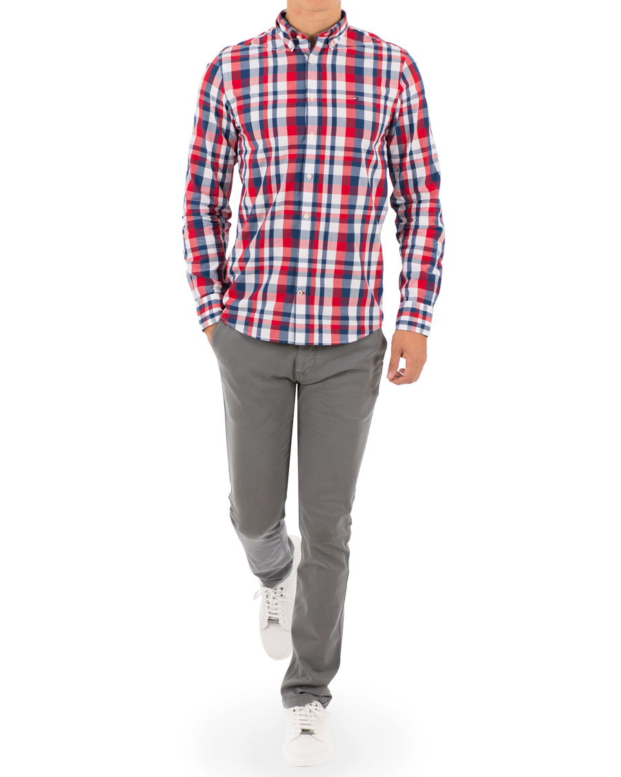 Homme | Chemises | Tommy Hilfiger | New York Fit Hero Check Shirt Estate Blue