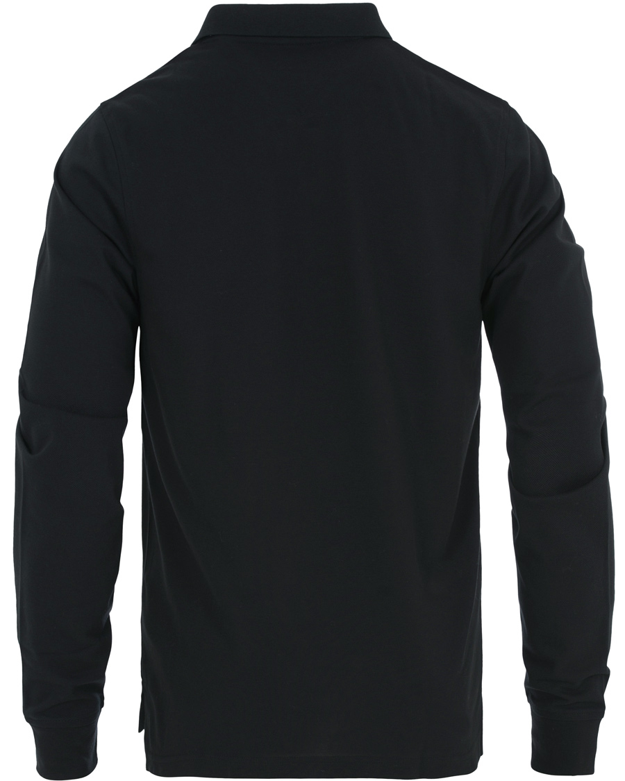 Homme | Pulls Et Tricots | Tommy Hilfiger | Luxury Slim Fit Long Sleeve Polo Flag Black