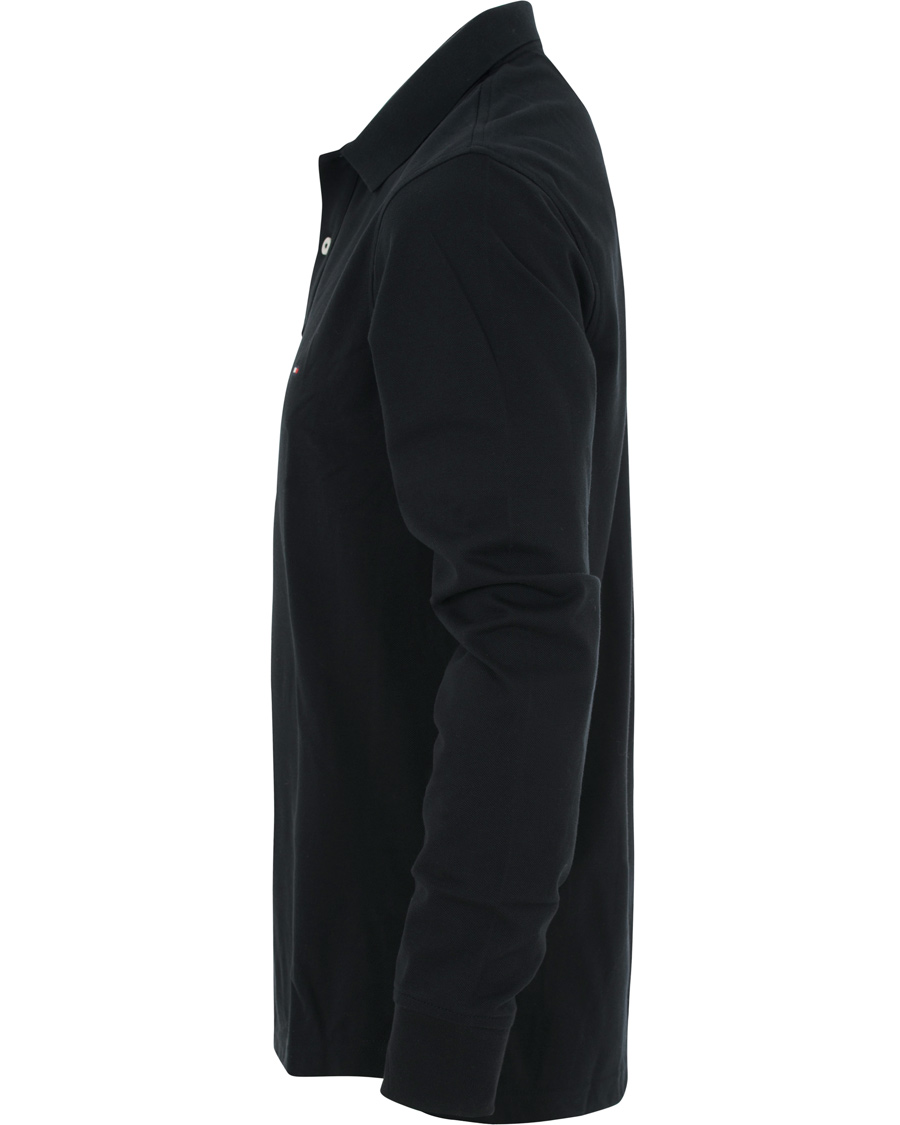 Homme | Pulls Et Tricots | Tommy Hilfiger | Luxury Slim Fit Long Sleeve Polo Flag Black