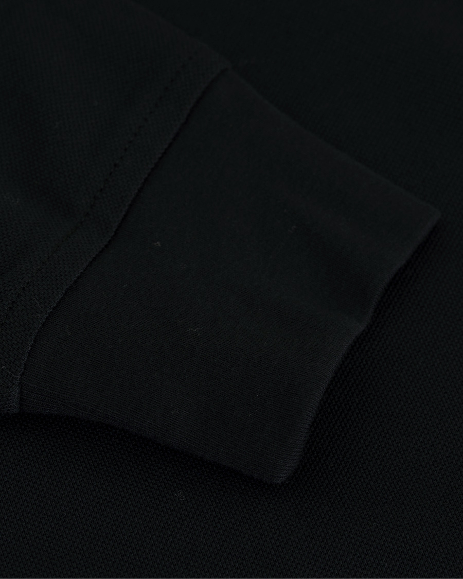 Homme | Pulls Et Tricots | Tommy Hilfiger | Luxury Slim Fit Long Sleeve Polo Flag Black
