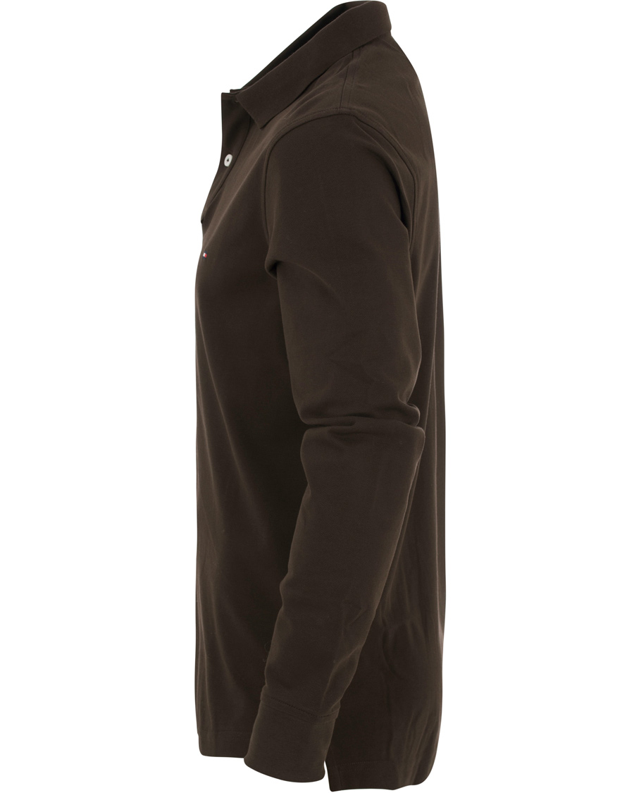 Homme | Pulls Et Tricots | Tommy Hilfiger | Luxury Slim Fit Long Sleeve Polo Delisioso Brown