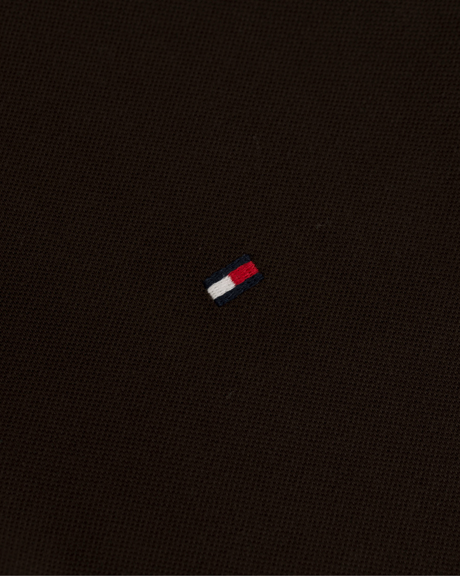 Homme | Pulls Et Tricots | Tommy Hilfiger | Luxury Slim Fit Long Sleeve Polo Delisioso Brown