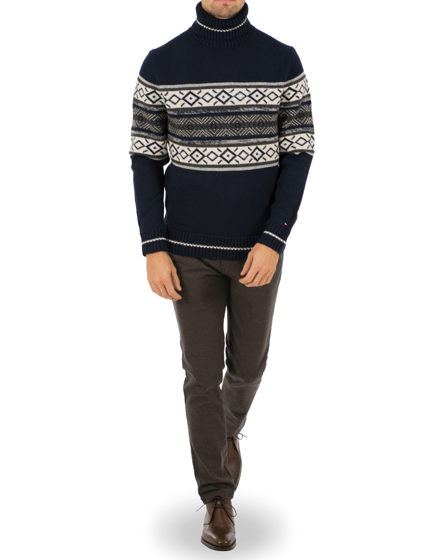 Heren | Truien | Tommy Hilfiger | Stewart Fairisle Rollneck Sky Captain