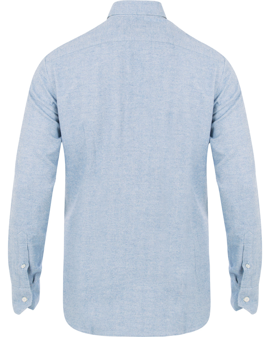 Heren | Overhemden | Etro | Slim Fit Mercurio Flannel Shirt Light Blue