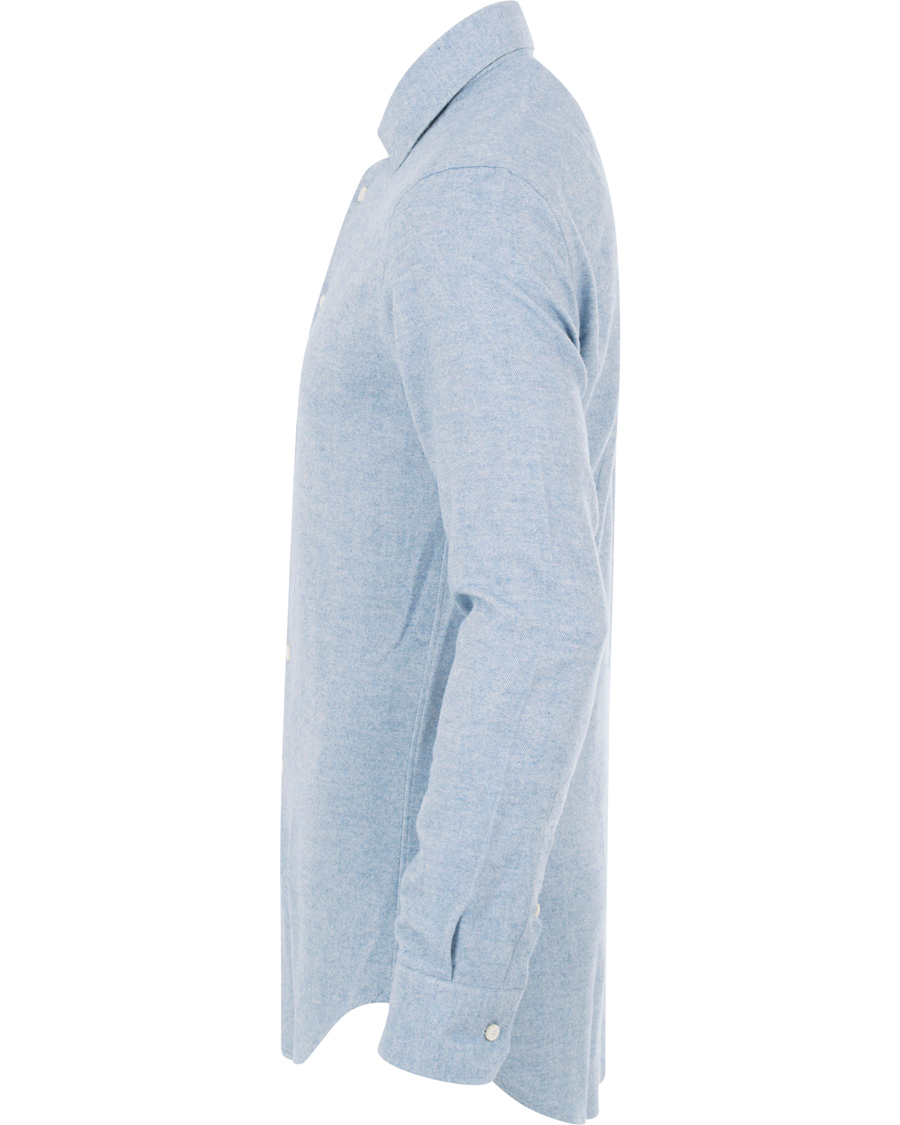 Heren | Overhemden | Etro | Slim Fit Mercurio Flannel Shirt Light Blue