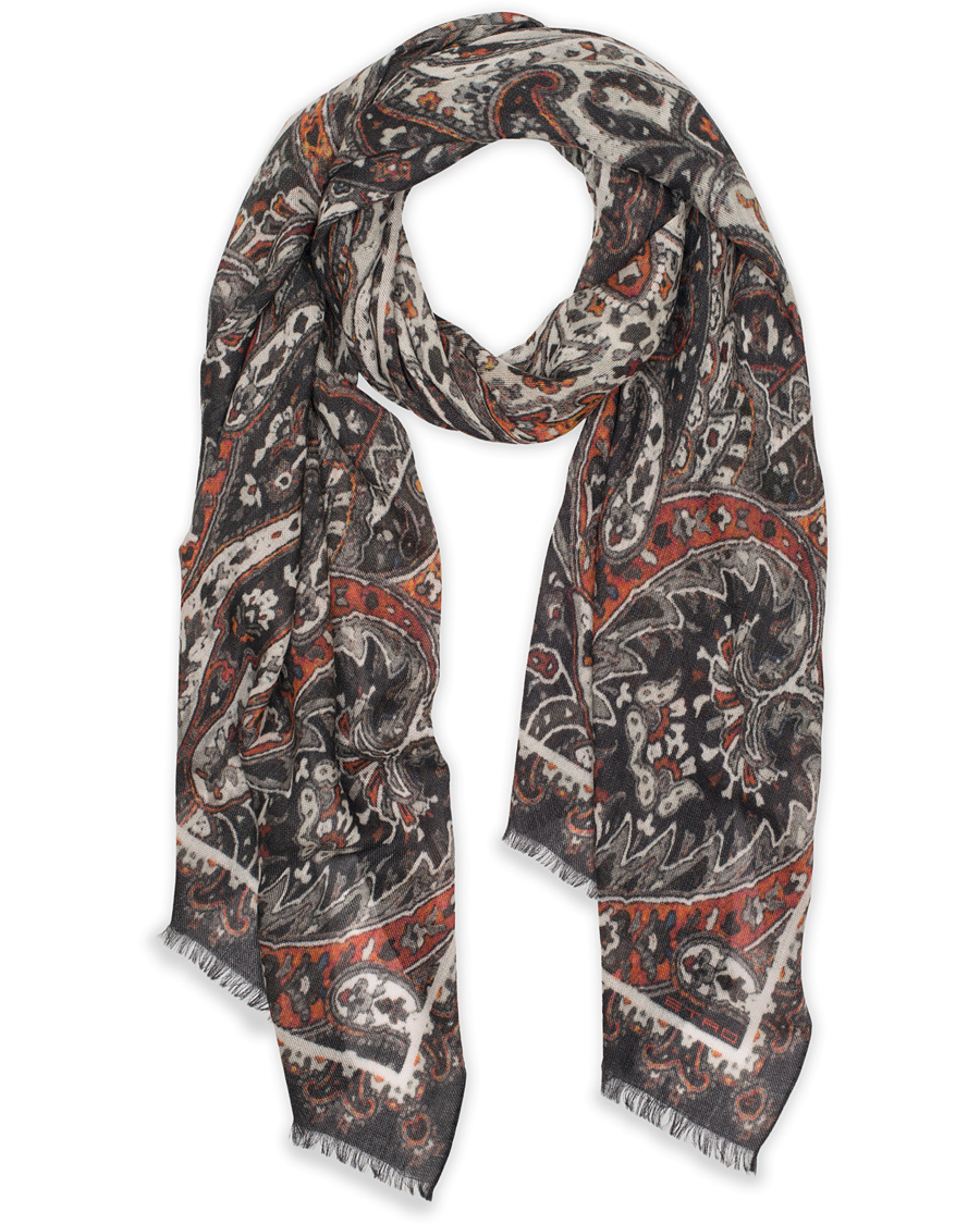 Homme | Etro Shaal-Nur Cashmere Paisley Scarf Black | Etro | Shaal-Nur Cashmere Paisley Scarf Black