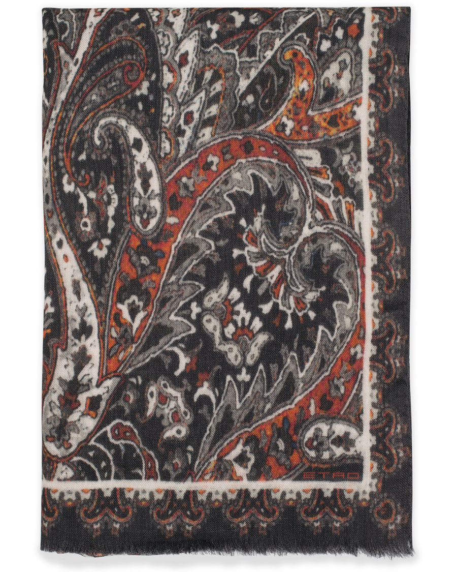 Homme | Etro Shaal-Nur Cashmere Paisley Scarf Black | Etro | Shaal-Nur Cashmere Paisley Scarf Black