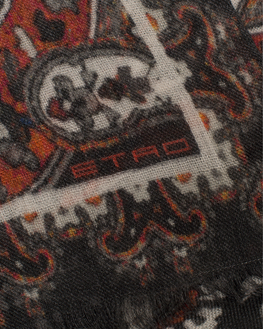 Homme | Etro Shaal-Nur Cashmere Paisley Scarf Black | Etro | Shaal-Nur Cashmere Paisley Scarf Black