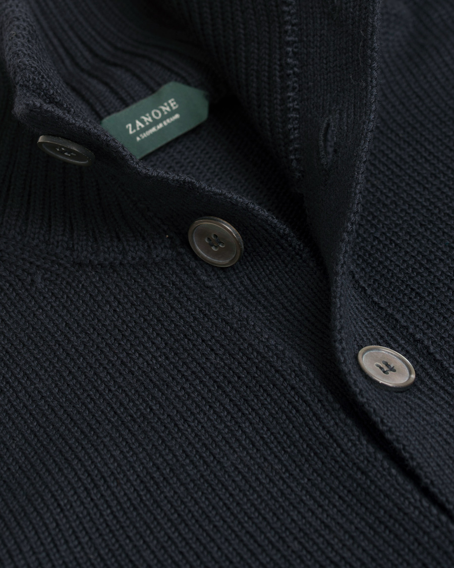 Homme | Pulls Et Tricots | Zanone | Virgin Merino Wool Cardigan Navy