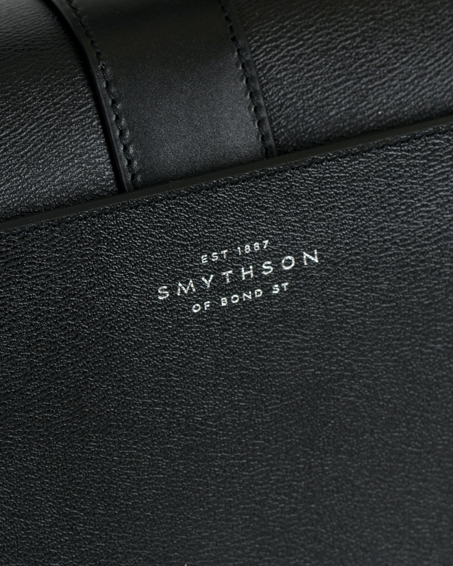 Homme | Smythson Grosvenor Slim Calf Briefcase Black | Smythson | Grosvenor Slim Calf Briefcase Black
