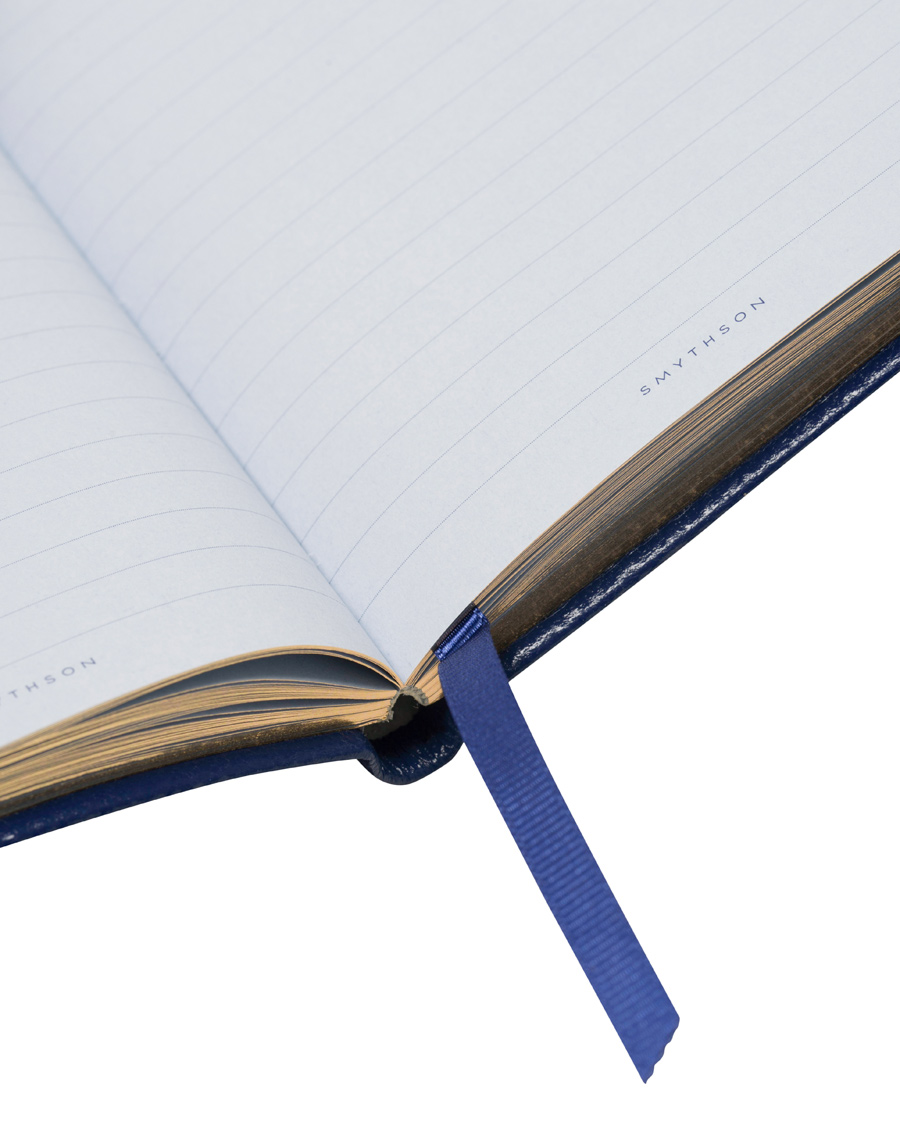 Homme | Smythson Panama Notebook Cobolt
