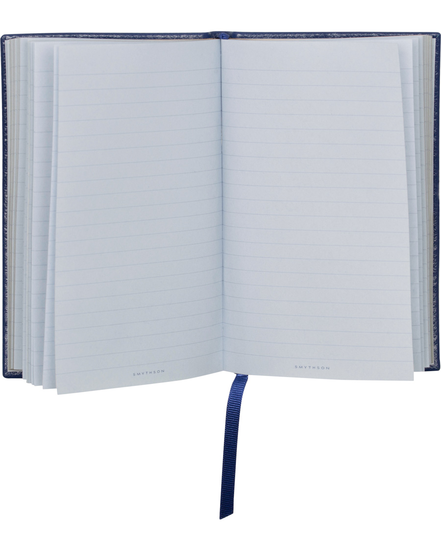 Homme | Smythson Panama Notebook Cobolt