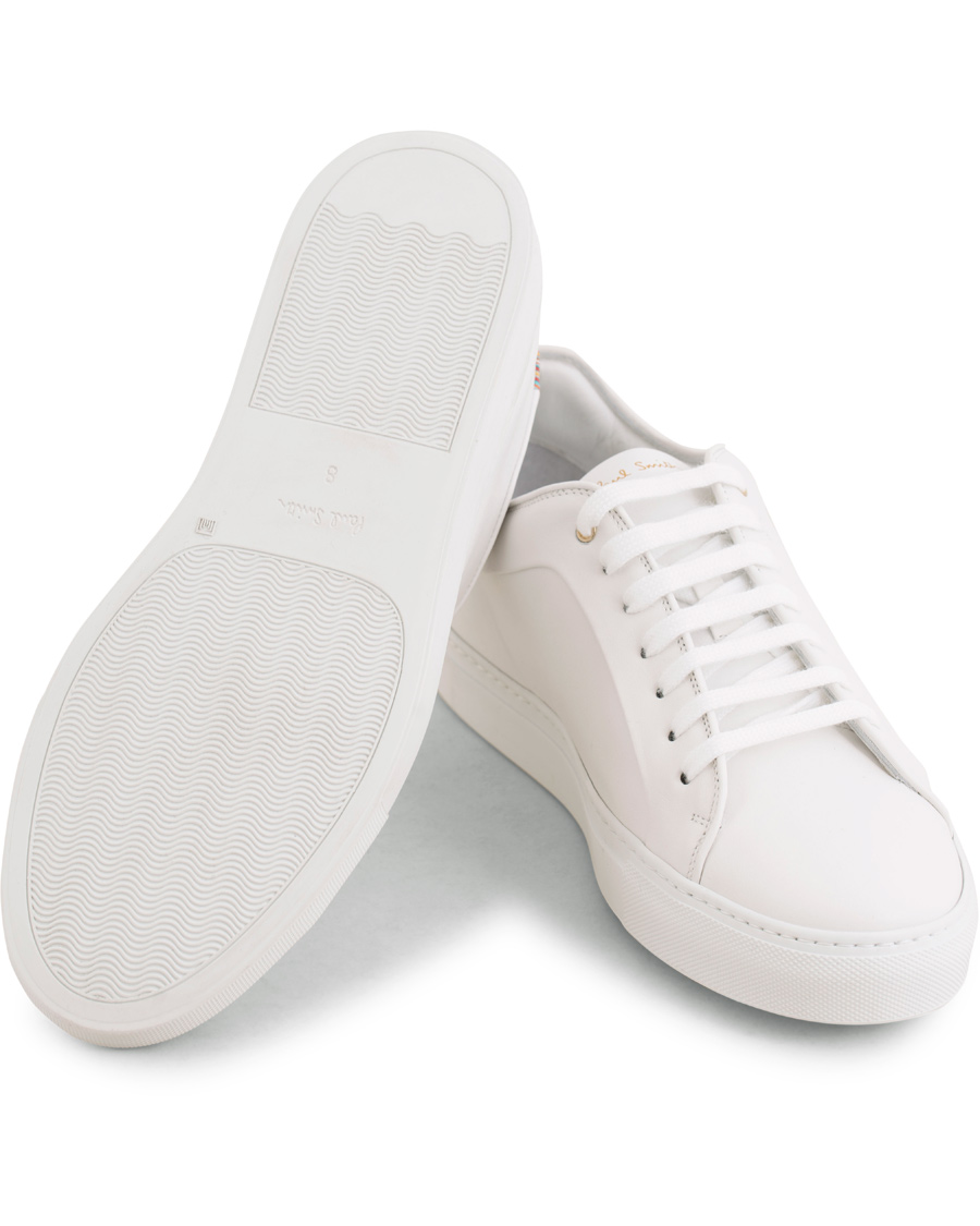 Homme | Paul Smith Basso Leather Sneaker White/Multi Stripe | Paul Smith | Basso Leather Sneaker White/Multi Stripe