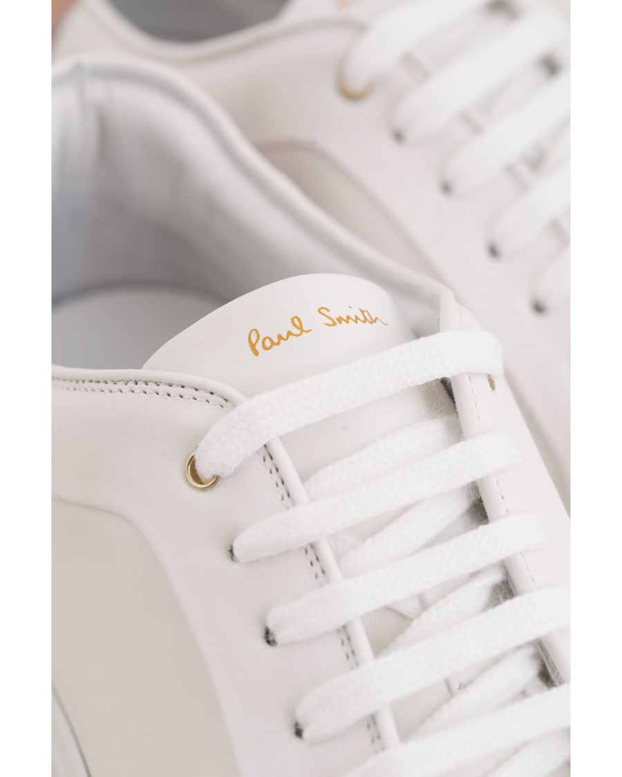 Homme | Paul Smith Basso Leather Sneaker White/Multi Stripe | Paul Smith | Basso Leather Sneaker White/Multi Stripe