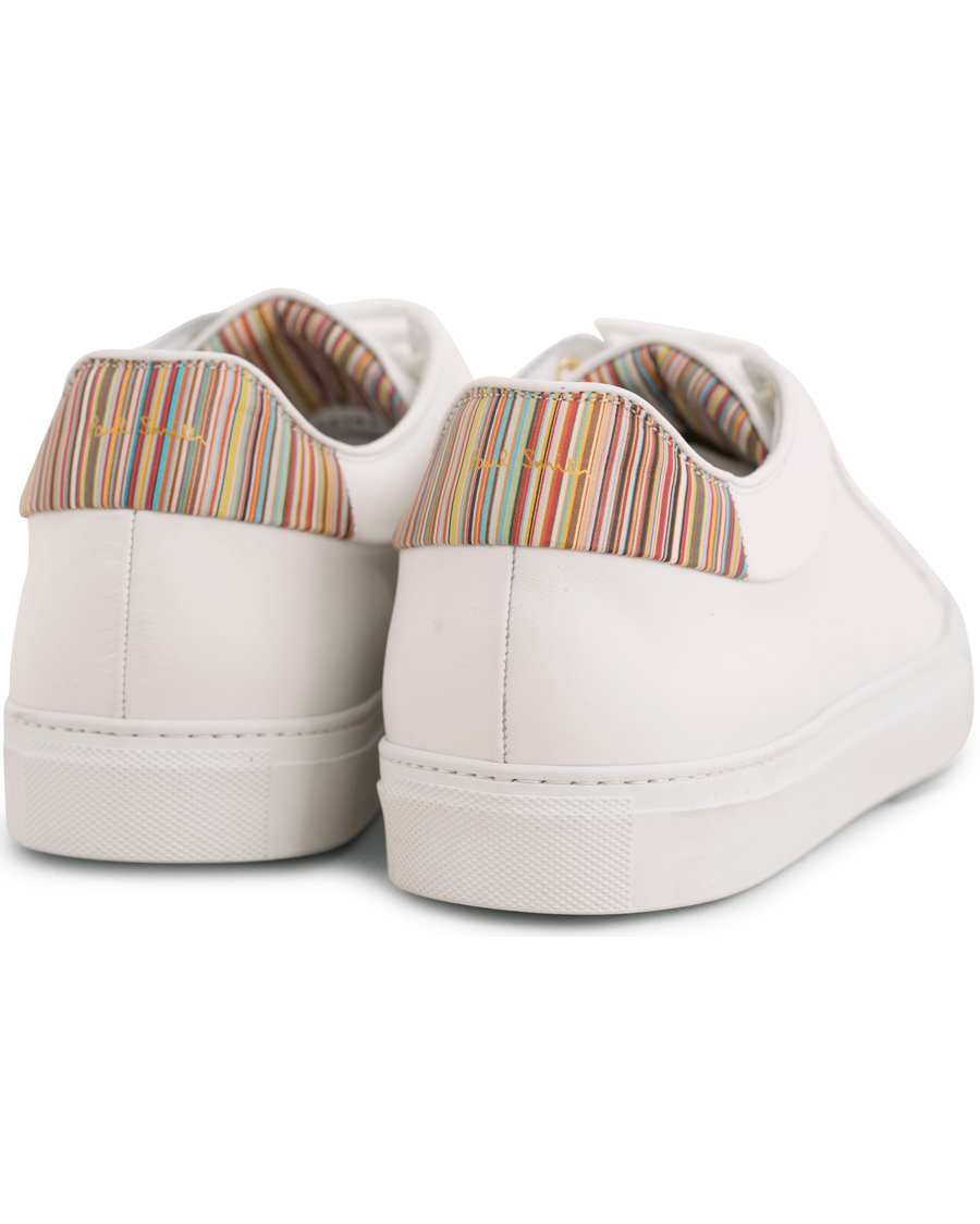 Homme | Paul Smith Basso Leather Sneaker White/Multi Stripe | Paul Smith | Basso Leather Sneaker White/Multi Stripe