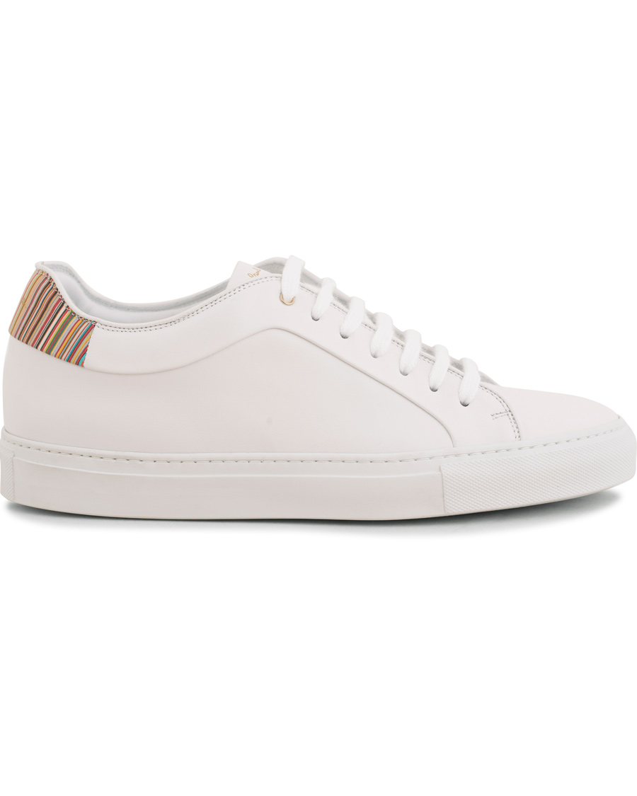 Homme | Paul Smith Basso Leather Sneaker White/Multi Stripe | Paul Smith | Basso Leather Sneaker White/Multi Stripe