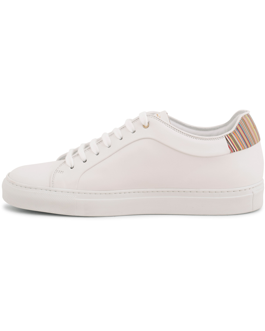 Homme | Paul Smith Basso Leather Sneaker White/Multi Stripe | Paul Smith | Basso Leather Sneaker White/Multi Stripe