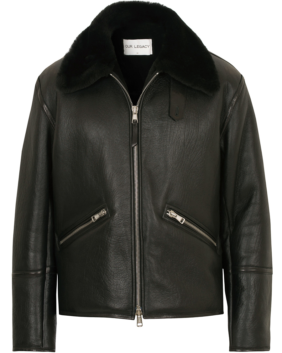 Homme | Manteaux Et Vestes | Our Legacy | Flight Jacket Black Shearling