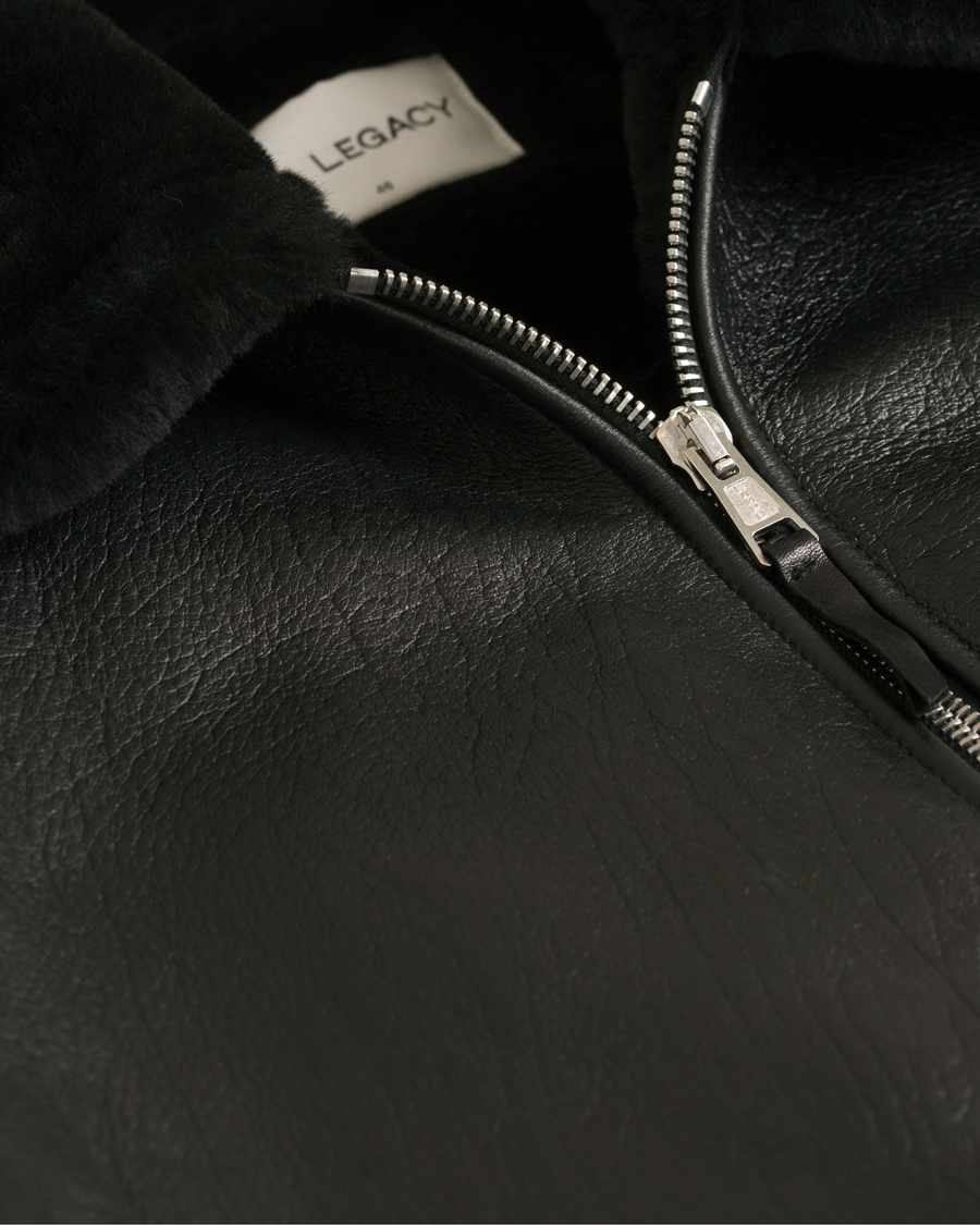 Homme | Manteaux Et Vestes | Our Legacy | Flight Jacket Black Shearling
