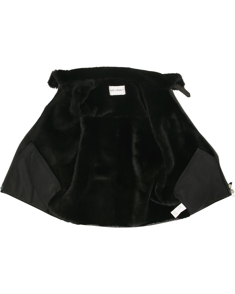 Homme | Manteaux Et Vestes | Our Legacy | Flight Jacket Black Shearling