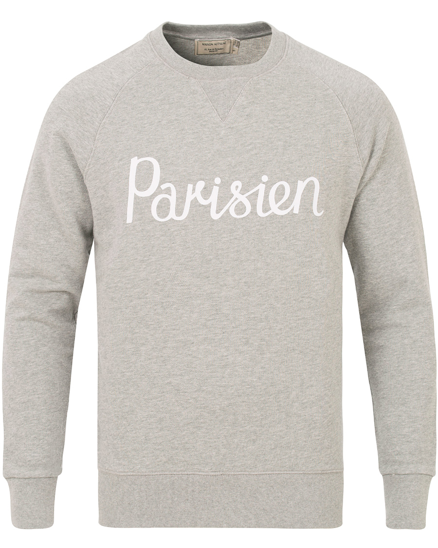 Homme | Pulls Et Tricots | Maison Kitsuné | Sweatshirt Parisien Grey Melange