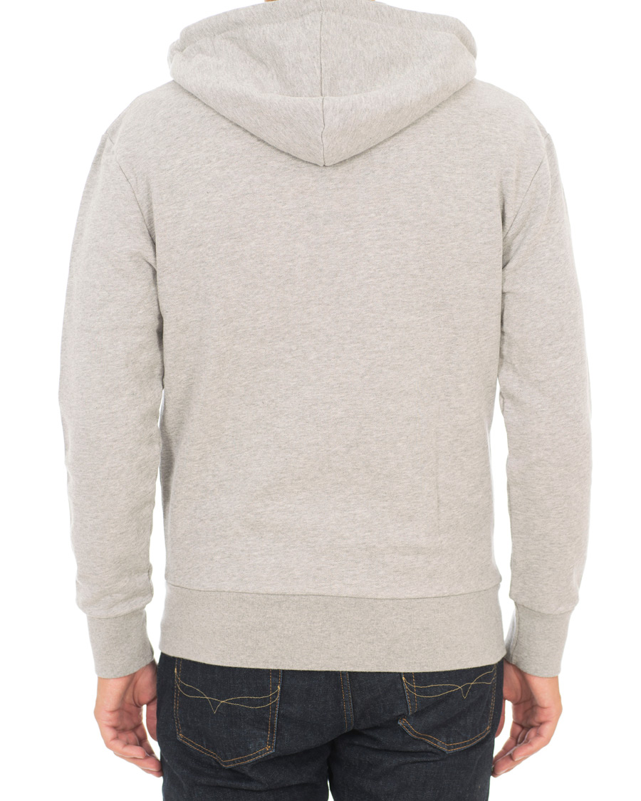 Homme | Pulls Et Tricots | Maison Kitsuné | Zip Hoodie Tricolor Fox Patch Grey Melange