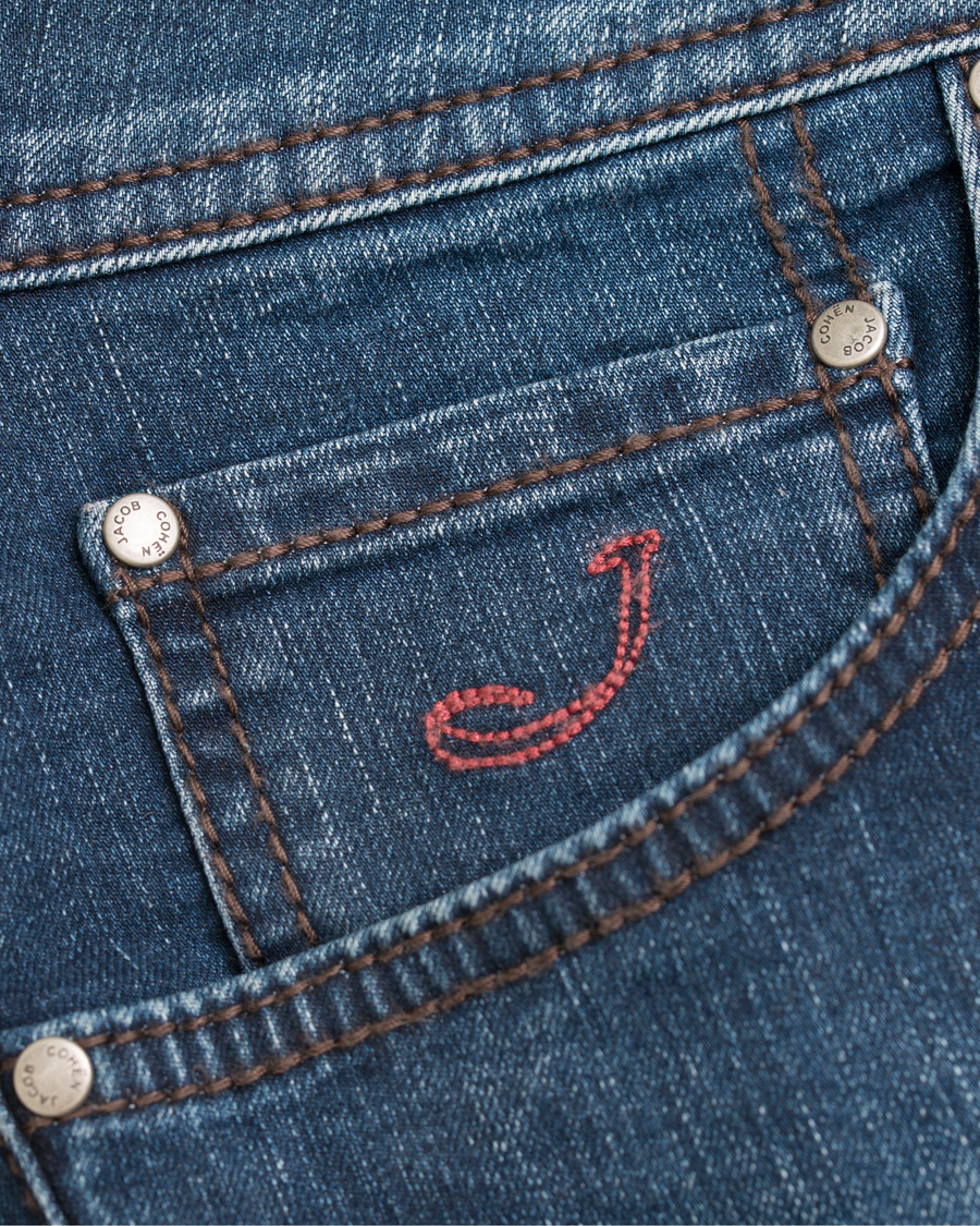 Homme | Jeans | Jacob Cohën | Jacob Cohen 622 Slim Fit Jeans Medium Blue