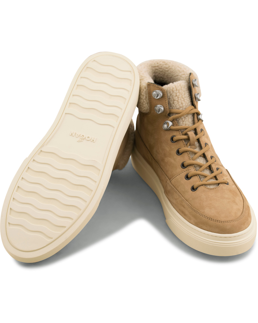 Homme | Hogan Shearling High Sneaker Beige | Hogan | Shearling High Sneaker Beige