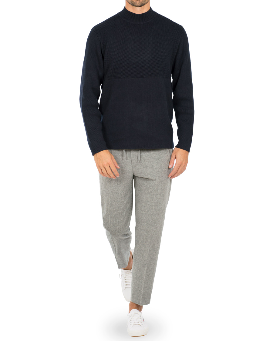 Homme | Pantalons | Filippa K | Terry Cropt Pants Grey Melange
